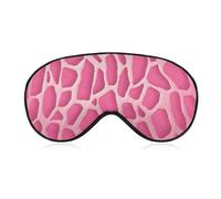 Komfortable Augenmaske zum Schlafen, Giraffen-Textur, bedruckt, lichtblockierend, Augenabdeckung mit verstellbarem Riemen, Augenklappen, Augenbinde für Büro, Nickerchen, Reisen