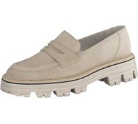 Paul Green Leder-Mokassins in Beige - 46% | Größe 40,5 | Damen Schuhe Halbschuhe