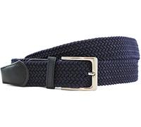 Komfortabel Elastische Geflochtener Stretch Gürtel - Stretchbelt - Stoffgürtel - Gürtel Flecht - Damen und Herren (95 B.W. = Gesamtlänge 110 Cm., Blau)