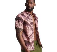 Komodo Kurzarmhemd Spindrift Print Wave Pink Wave (Braun) M