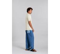 Komodo Leinen Hose in Jeans Optik Modell: Joshua Mid Wash Blue S