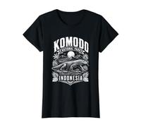 Komodo National Park Indonesien Dragon Wildlife Preisgünstiges Grafik-T-Shirt, Damen, Schwarz, XL