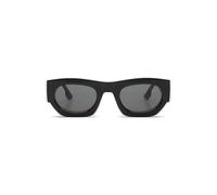 KOMONO Alpha Black Tortoise Unisex Oval Bio-Nylon-Sonnenbrille für Damen und Herren mit UV-Schutz und kratzfesten Gläsern