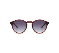 KOMONO Devon Burgundy Unisex Runde Cellulosepropionat-Sonnenbrille für Damen und Herren mit UV-Schutz und kratzfesten Gläsern