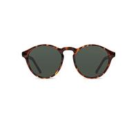 KOMONO Devon Tortoise Unisex Runde Cellulosepropionat-Sonnenbrille für Damen und Herren mit UV-Schutz und kratzfesten Gläsern
