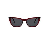 KOMONO Jodie Burgundy Unisex Cat-Eye Eco-Acetat-Sonnenbrille für Damen und Herren mit UV-Schutz und CR39 Gläsern