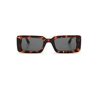 KOMONO Malick JR. Havana Rechteckige Kindersonnenbrille mit UV-Schutz und kratzfesten Gläsern, für Mädchen und Jungen im Alter von 6-11 Jahren