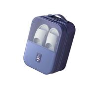 Kompakte, geruchsresistente Schuhaufbewahrung mit schnell trocknenden Netz-verstärkten Griffen, ideal für sportliche Geschäftsreisen, Polyester-Schuhtasche mit Tragegriff, marineblau, Einheitsgröße
