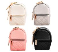 Kompakter Rucksack für Damen, kleine Größe, gestepptes Design, Reisetasche, biegbar, Nylon, kompakte Handtasche, 4 Farben, Mini-Handtasche, Must-Haves, 4 Stück