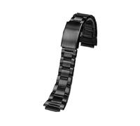 Kompatibel mit Casio 3299 AE1200/1300/1500 AE-1200 AE-1200wh AE-1300, massives Edelstahlarmband, 18 mm, feines Stahlmetallgehäuse(Black strap)