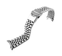 Kompatibel mit Casio Duro MDV-107-1A MDV-106 Strap Marlin Ersatz Tauchen Metall Gebogene Ende Edelstahl Uhr Band Armband 22mm(Silvery 5)