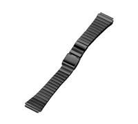 Kompatibel mit Casio F-91W/A158/A159/A168/A169/B650/AQ230/AE500W 18 20 mm Universal-Edelstahl(Black,18mm)