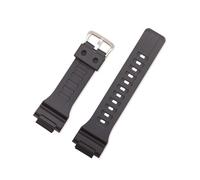 Kompatibel mit Casio G-Shock AQ-S800/AQ-S810W SGW-300H SGW-400H HDC-700 MRW-200H AE-1000W AE-1200/1300 W-S200H W-800H W-216H Armband(Black-silver buckle)