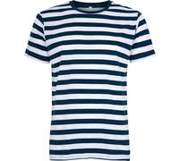 Kompatibel mit Mantis - Herren Retro Streifen T-Shirt im Marine Look, Kurzarm Rundhals T-Shirt, Oeko-Tex 100 Zertifiziert, Baumwolle in Conversion, Vegan