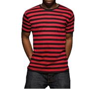 Kompatibel mit Mantis - Herren Retro Streifen T-Shirt im Marine Look, Kurzarm Rundhals T-Shirt, Oeko-Tex 100 Zertifiziert, Baumwolle in Conversion, Vegan
