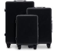 Komplettset 3 Koffer Wings ABS+ BUNTING SCHWARZ Schwarz