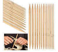 KONAMO 75Stück Bambus Stricknadeln Set, 15Größen Stricken für Anfänger Set, Handarbeit Nadelspiel set (2 mm 2.25 mm 2.75 mm 3.25 mm 3.5 mm 3.75 mm 4 mm 4.5 mm 5 mm 5.5 mm 6 mm 6.5 mm 8 mm 9 mm 10 mm)