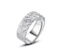 KONFEN Herren Ring, Wikinger Öffnung Verstellbarer Oberfläche mit Silber Plattiert Offene Retro Punk Hip Hop Gothic Schmuck Vintage Party Geburtstag Weihnachten Geschenk Unisex Männer Jungen Damen
