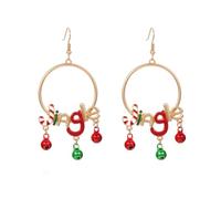 KONFEN Hoop Stud Earrings für Frauen, Alloy Dangle Earrings mit Bunten Buchstaben Ohrringe Glück Glühbirnen Schmuck, Piercing Ohrringe Knorpel Geburtstag Neujahr Weihnachten Geschenke