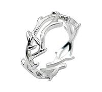 KONFEN Ring Verstellbar Silber Herren Damen, Fidget Rings Offen Dornen Zweig Ringe Men Women Zeigefinger Verstellbare, Fußringe Zweifingerring Vintage Retro Daumenring Ring Männer Modeschmuck