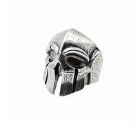 KONFEN Spartan Ring Silber Damen Herren, Totenkopf Verstellbar Offener Ringe, Daumenring Modeschmuck Ringe Zeigefinger Ring Fußringe Silber, Retro Wikinger Schmuck Geschenke für Damen Herren Unisex