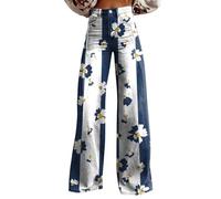 KONG JIMFAN Baggy Jeans Damen,Hohe Taille Weites Bein Jeanshosen 2025 Sommer Pants Washed Blue Vintage Denimjeans Boyfriend Schlaghose mit Taschen Halarajeans Freizeithose Y2k Streetwear