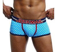 KONG JIMFAN Boxershorts Herren String Body Herren-Unterhosen Push Up Slip Herren Herren Shorts Unterwäsche Nahtlose Slip Push Up Badehose Herren Shape String Unterhosen Männer Lang(Blau,L)