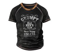 KONG JIMFAN Geschenke Schwarze T Shirt Herren Grüne Blätter T-Shirt Herren Herren Sportshirt Kurzarm T Shirt Weiss Herre 4XL Herren Shirt Shirt Gym Surfer Herren Shirt