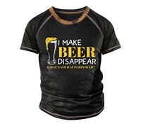 KONG JIMFAN Henley Hemd Herren Ugly Shirt Shirt Personalisiert Henley Shirt Herren Weihnachtspullover Hässlich Weihnachts Poloshirt Pailettenhemd Herren Pullover Beige Herren(#4 Black,3XL)