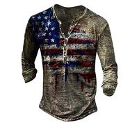 KONG JIMFAN Henley Shirt Herren Cordhemd Herren Black Squad Tshirt Herren T Shirt Henley Herren Pullover Schwarz T Shirt Slim Fit Business Pullover Herren Shirt Langarm(#2 Gray,M)