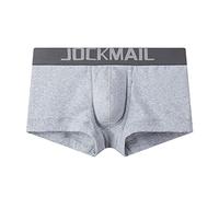 KONG JIMFAN Herren Boxershorts Herren String Transparent Couple Geschenke Push Up Po Unterhose Retro Shorts Men Long Jiang Unterhose Mens Underwear Pyjama Hosen Herren XXL Hoden(Grau,L)