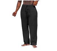 KONG JIMFAN Herren Hose Geschenke Für Männer Herren Sporthose Tommy Hosen Herren Schlupfhose Herren Hosen Für Männer Mit Fashion-Pled Sporthose Herren Sportswear Sweatpants(Schwarz,4XL)