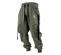 KONG JIMFAN Herren Jogginghose Sweathose Cargohose Mit Taschen Sommerhose Herren Baggy Jogginghose Trainingshose Outdoor Hosen Baumwolle Hose Herren Sommer Cargohosen Für Herren(#B Gray,L)