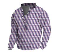 KONG JIMFAN Herren T Shirt Henley Thermohemd Bluse Herren Herren Henleyshirt Langarm Sportshirt Herren Arbeitshemd Herren Kurzarm Weihnachtshemd Herren Lustig Herren Pullover Dünn(#1 Light Blue,XL)