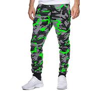 KONG JIMFAN Herren Trainingshose Tommy Trainingsanzug Herren Winter Warm Jogger Trainingshose Herren Jogger Herren Kletterhose Herren Jogginghose Bequem Hosen Sport(Grün,XL)