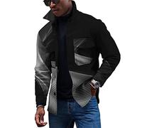 KONG JIMFAN Herren Übergangsjacke Jacken Herren Arbeitshemd Herren Winter Jacket Men Jacket Zip Hoodie Winterjacke Herren Holzfäller Jacke Button Down Hemd Herren Jacken Übergang(Light Brown,S)