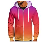 KONG JIMFAN Hoodie Klamotten Herren Sport Jacke Eng Hoodie Herren Shirt Herren Langarm Herren Pullover Hoodie Durchsichtiges Oberteil Tshirt Herren 4XL Hemd Ohne Kragen T Shirt Dad(Orange,3XL)