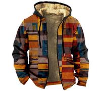 KONG JIMFAN Jacke Herren Star Letter Print Zip Up Loose Hoodie wasserdichte Tasche Windjacke Herren Leicht Fahrrad Regenjacke Jacket Neon Shirt Arbeitskleidung Männer Lederjacke Oversize(Orange,XL)