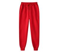 KONG JIMFAN Jogginghose Herren Vinted Pants Fitness Hosen Herren Men's Sports Pants Sportbekleidung Herren Rennrad Hose Herren Jogginghose Herren Komfortable Und Warme Oversized(Rot,M)