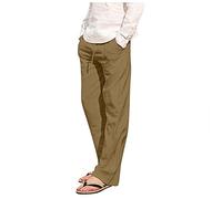 KONG JIMFAN Jogginghosen Herren Cargohose Freizeithose Lange Vintage Baggy Cargohose Latzhose Jogpants Herren Men's Sport Pants Herren Hose Chino Cargohose Schlupfhose Herren(Gold,XXL)