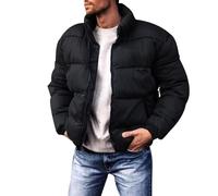 KONG JIMFAN Puffer Jacke Herren Pulli Regenponcho Wandern Mit Rucksack Regenjacke Leichte Steppjacke Herren Wanderjacke Herren Gym Hoodie Pilotenjacke Herren Puffer Jacke Herren(Schwarz,M)