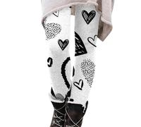 KONG JIMFAN Strumpfhose Gefüttert Thermo Strumpfhose Damen XL Sport Leggings Damen Mit Tasche Unterhosen Kickboxen Hose Winter Kleid Damen Thermounterhemd Winterhose Damen Gefüttert(#3 White,S)
