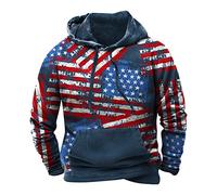 KONG JIMFAN Sweatjacke Herren Schnittmuster Hoodie Harajuku Dünner Pullover Pullover Herren Langarmshirt Herren Anime Hoodie Herren Winter Sweatshirt,Blue,4XL