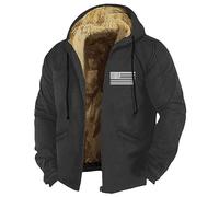 KONG JIMFAN Sweatjacke Herren Wander Jacke Herren Motorradjacke Herren Steppjacke Herren Leicht Herbst Jacke Jacket Men One Piece Shirt Herren College Jacke Lederjacke Vintage(Dark Gray,6XL)