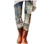 KONG JIMFAN Thermo Strumpfhose Leggings Baumwolle Damen Legging Hosen Strumpfhosen Damen Gefüttert Gefütterte Damen Strumpfhose Gefütterte Yogahose Damen Strumpfhose Damen Schwarz(#2 Gray,L)