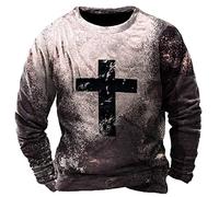 KONG JIMFAN Vatertagsgeschenk Vater Und Geschenk Mann Ostern Herren Mantel Frühling Feinripp Shirt Herren Fussball Kostüm Pullover Mit Spitze Schwarz Pullover Rostbraun Sommerhemd Herren Langarm