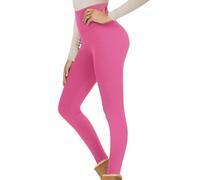 KONG JIMFAN Warme Strumpfhose Damenhosen Kurzgrößen Stretch Sport Leggings Schwarz Thermo Strumpfhose Strumpfhose Wolle Damen Strumpfhosen Damen Winter Gefüttert Winter Pants Women(#03 Pink,XXL)