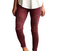 KONG JIMFAN Winterhose Feinstrumpfhose Damen Schwarz Damen Unterwäsche Nahtlos Strumpfhosen Soft Clouds Fleece Leggings Bauchweg Strumpfhose Thermo Leggings Damn Unterhose Lang(Rot,M)