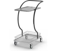 Kongamek C-LINE Einkaufs- und Tischwagen, mit 1 Etage, 1 Gitterkorb, Etagenhöhen 160, 630 mm