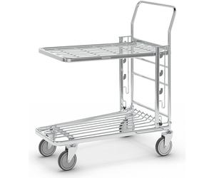 Kongamek Einkaufswagen, verzinkt, LxBxH 890 x 520 x 1000 mm, Tragfähigkeit 300 kg